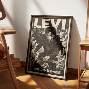Levi From Attack On Titan Digital Poster- AOT- Captain Levi
