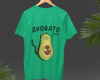 Avocato Alert! Cute and Whimsical T-Shirt for Foodie Cat Lovers! Cat T-Shirt, For Him, For Her, cat themed gifts, Cat Lover Gift