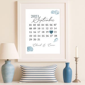 Ilustración de hito personalizada para regalo de aniversario, decoración sentimental del hogar para regalo de boda, elegante diseño minimalista para ella.
