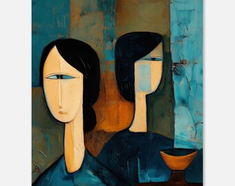 Wall Art Poster - Identity Echo Series #20 - Colorful Living Room Decor - Museum Quality Print