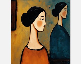 Wall Art Poster - Identity Echo Series #21 - Colorful Living Room Decor - Museum Quality Print