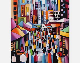 Wall Art Poster - Vivid Reflection Series #27 - Colorful Living Room Decor - Museum Quality Print