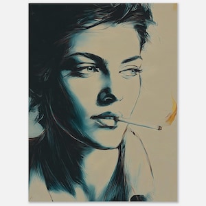 Poster artistico da parete - Collezione Quiet Moments n. 50 / stampe artistiche da parete per il soggiorno - Arte astratta femminile - stile arte moderna / Etopikk.