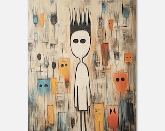 Abstract Female Art Print: Modernist Wall Art