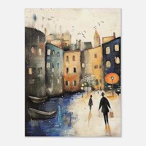 Wall art poster -Naive Art Series#15 | wall art prints for living room - whimsical naive art style | Etopikk.