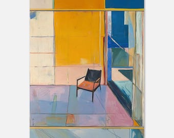 Abstract Fusion Wall Art Print: Modern Living Room Decor