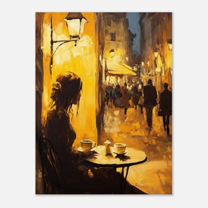 Poster artistico da parete - Collezione Quiet Moments n. 34 / stampe artistiche da parete per il soggiorno - Arte astratta femminile - stile arte moderna / Etopikk.