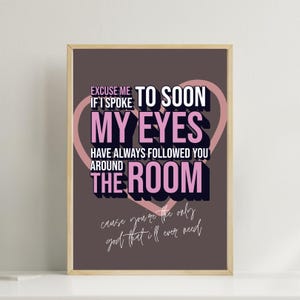 Noel Gallagher Lyric Poster: Indie Music Wall Art