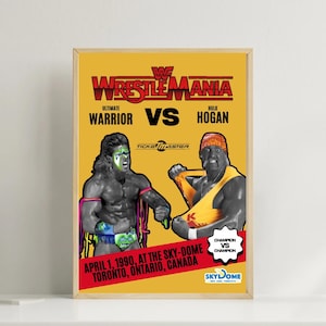 Wrestling (WWF) -Inspired Art – Digital Print - Hulk Hogen / Ultimate Warrior