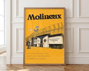 Wolverhampton Wanderers FC - Molineux Stadium Wandkunst - Sport-Erinnerungsstücke