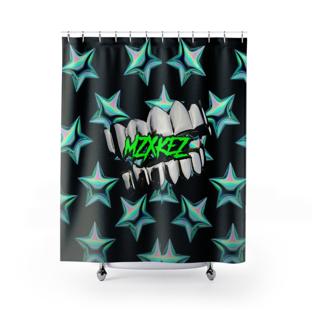 Y2K MZXKEZ Shower Curtain Etsy