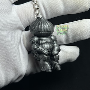 Siegmeyer of Catarina Keychain, Dark Souls Onion Knight Keychain, Dark Souls inspired accessories, gaming accessories