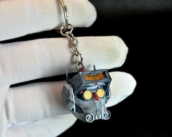 Bad Batch Tech Helmet Keychain | Star Wars Clone Force 99 Keychain | Clone Wars Gift | Star Wars Fan Gift | Helmet Keyring
