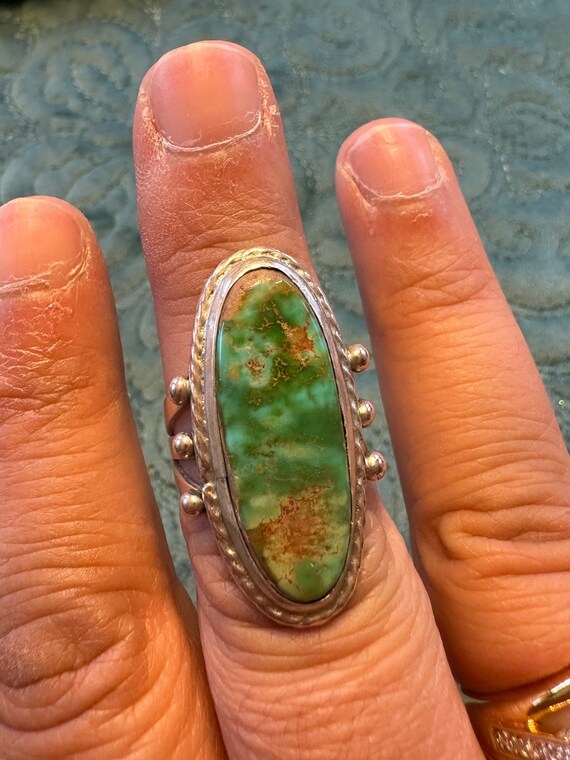 Sterling silver and turquoise ring