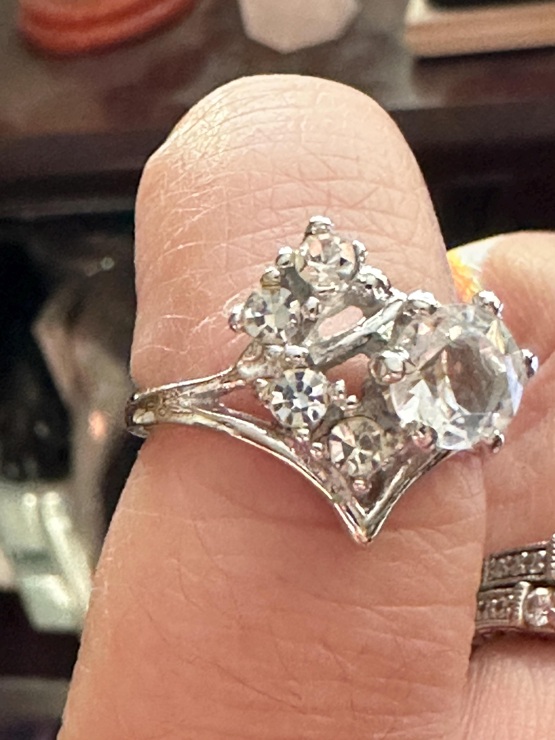 18 KT HGF Cubic Zirconia Ring - Size 6 - Etsy