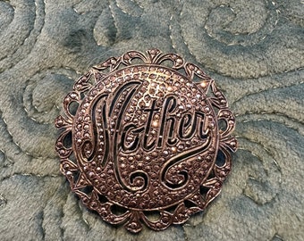 „Mutter“-Anstecknadel aus Sterlingsilber und Markasit