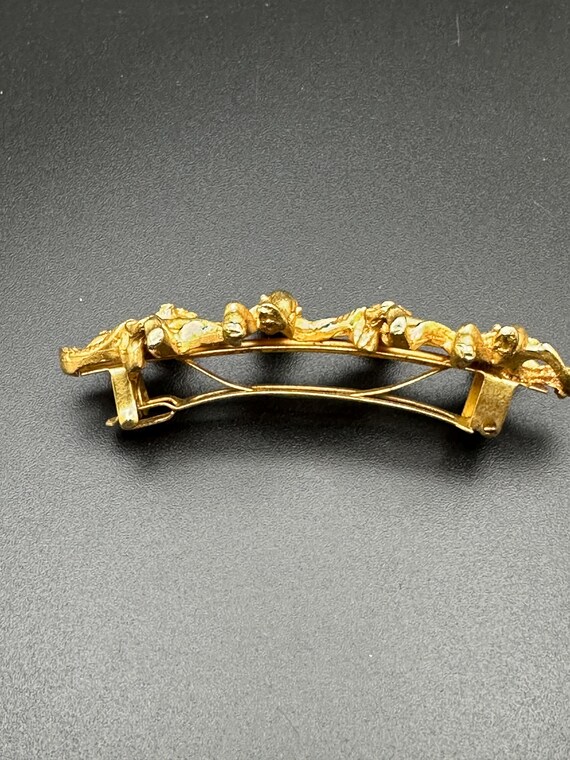 Vintage Kirks Folly Cherubs Goldtone Hair Clip or Barrette  display picture 1