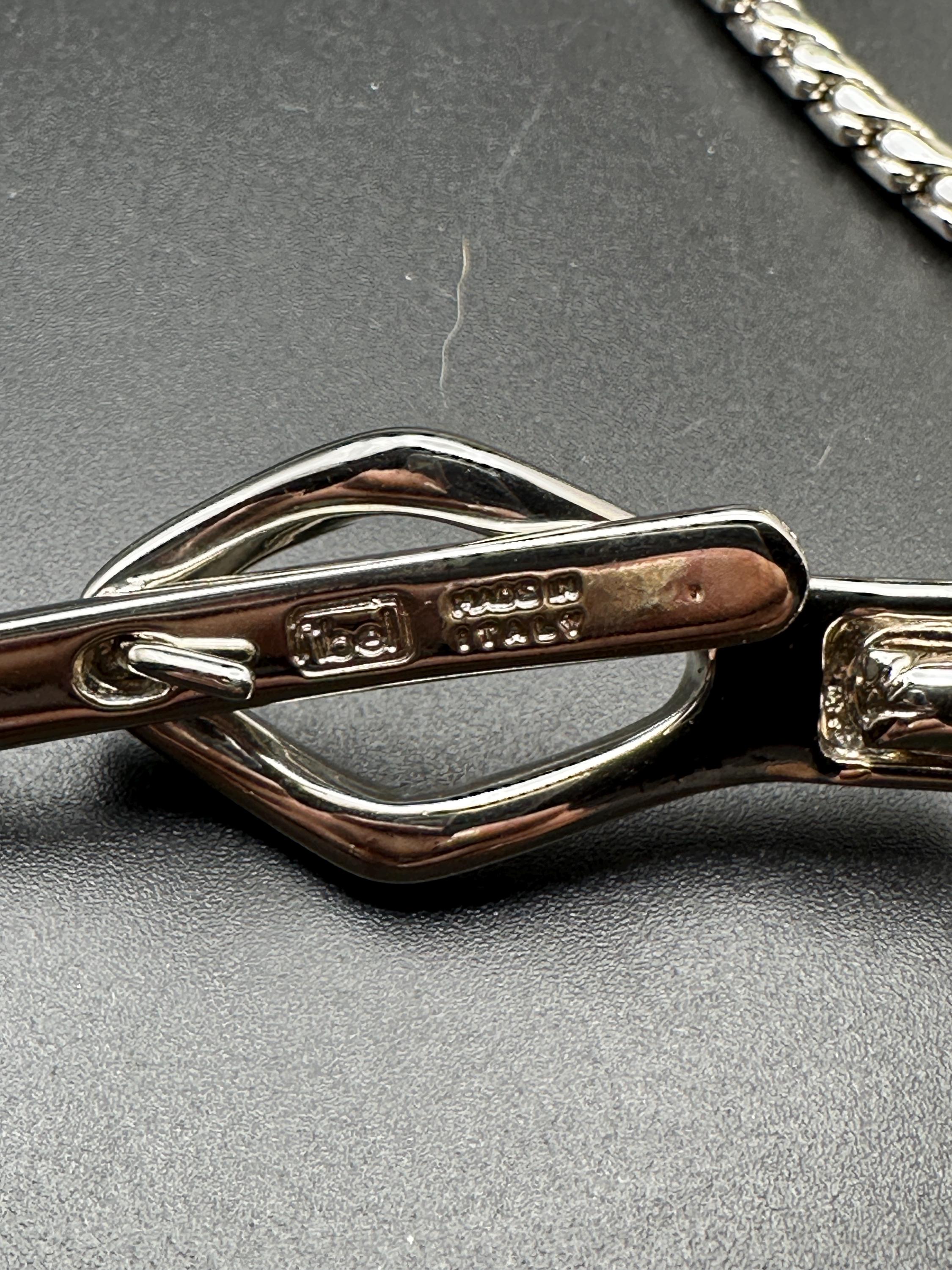 Ibel Women’s Silver Tone Vintage Braided Twisted Rope Snake Belt Made in Italy Vtg 90s IBEL Italy Black White Braided Cord Belt - Wide Y2K  main image 2