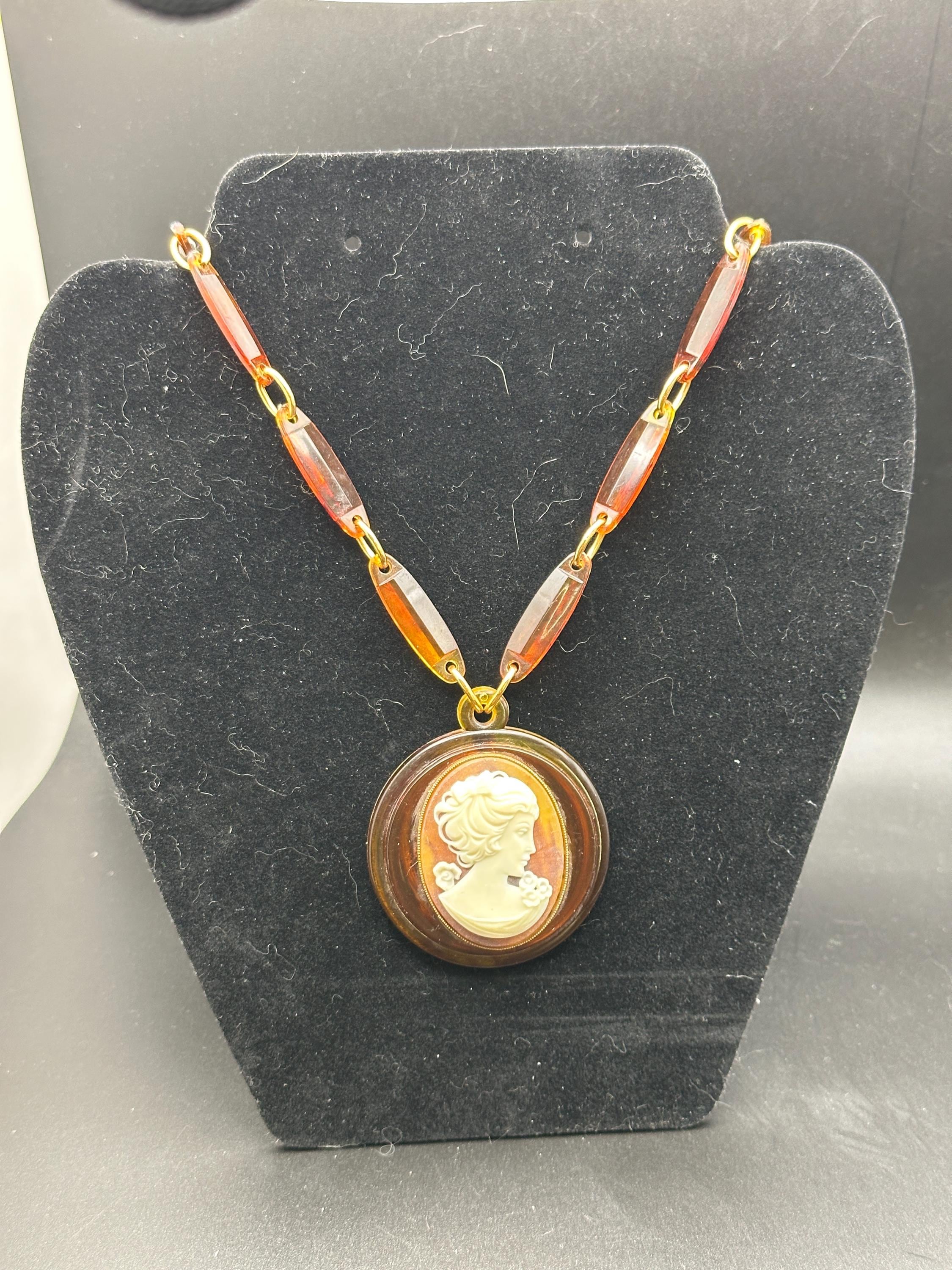 West Germany Cameo Necklace - Etsy
