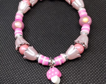 Pulsera seta pasión rosa