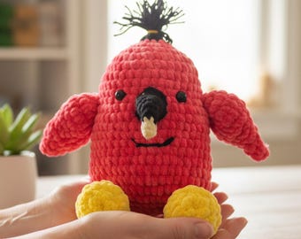 Modèle au crochet Amigurumi Flamingo : peluche adaptée aux débutants (PDF)