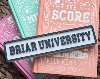 Briar University Shelf Decor | Hockey Romance Book Nook Sign