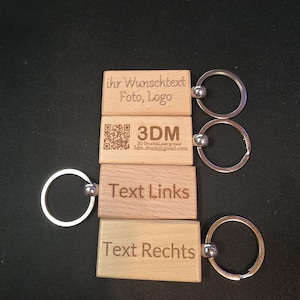 Handmade wooden keychains with personalized engraving – a sustainable, individual gift for every occasion!