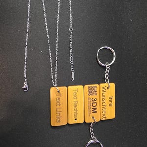 Bamboo keychain with personalized engraving – Sustainable, personalized gift with engraving for every occasion