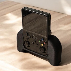 3D Printed R36S Handheld Game Console, Handle – Ergonomic, Bracket, Stand