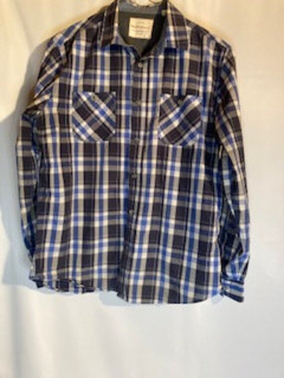 Vintage Original Wheatherproof Man Button Down Pl… - image 1