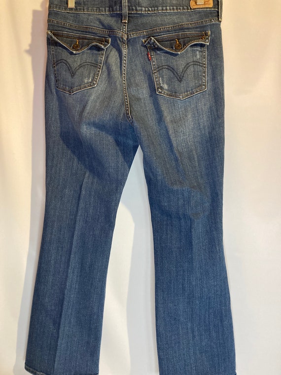 Vintage Levi 515 Strauss Boot Cut Women Blue Deni… - image 10