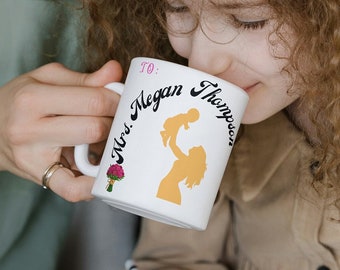 Personalized gift for mom, Mama Mug, Personalized Mama Gift, Mother's Day Mom Mug,  mummy grandma gift for mom, Ceramic Mug, Mom Mug.