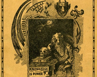 FORBIDDEN KNOWLEDGE: Black Magic, Charms, Divination, Signs, Omens - 36 page  vintage eBook PDF download, Witchcraft, Occult