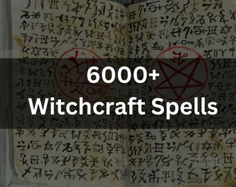 Über 6000 Zaubersprüche, seltene Hexerei und Flüche, Waite, Wicca, Hexereibücher, Hexen-Starterkit im PDF-Format, Zauberbücher