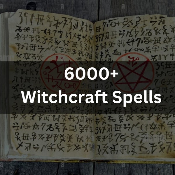 6000+ Spells, Rare witchcraft and curses, Waite, wicca, Witchcraft Books, Witch starter kit pdf, spell books