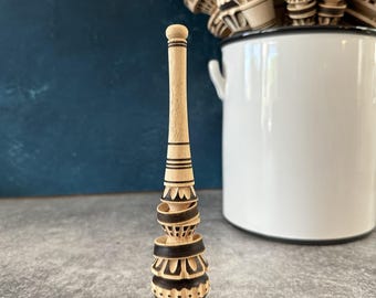Wood Molinillo Hot Chocolate Frother