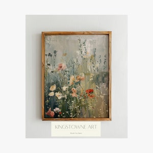 Cottagecore Garden - Vintage Wildflowers Digital Print