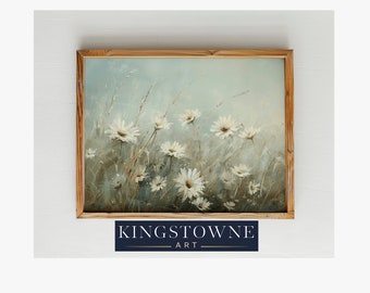 Whispering Daisies - Vintage Impressionist Nature Print