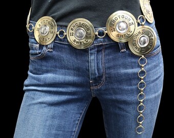 Western Concho Belt Shotgun Shell S/M - Etsy