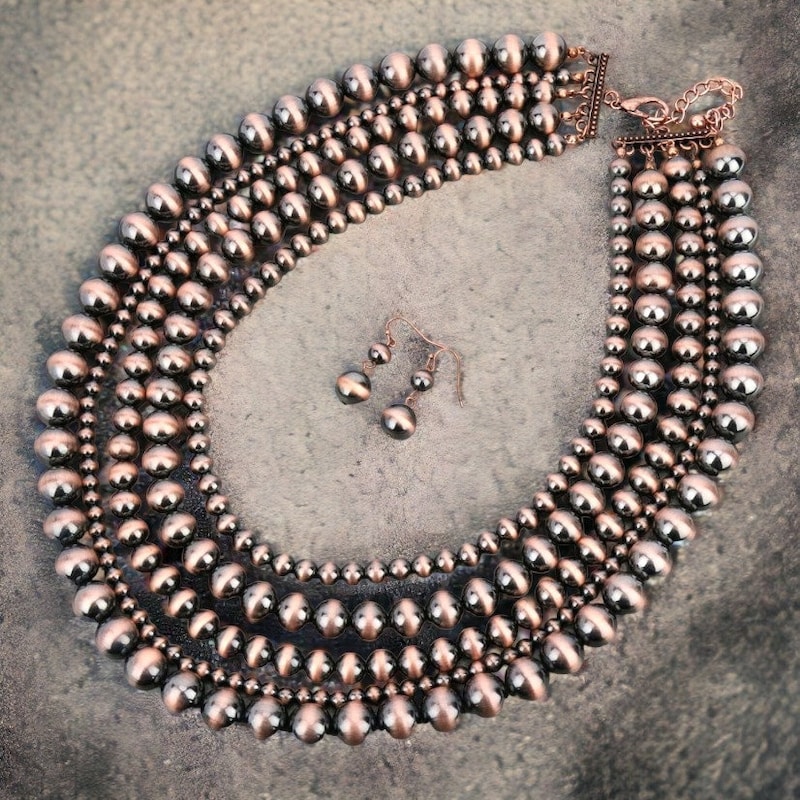 Handmade Navajo Bead Necklace main image 1