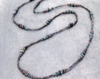 Navajo Art Perlenhalskette Perlenhalskette westlichen südwestlichen Schmuck Perle & Perle Layered Halskette