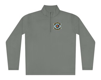 Archery Unisex Quarter-Zip Pullover - Target Panic Survivor theme