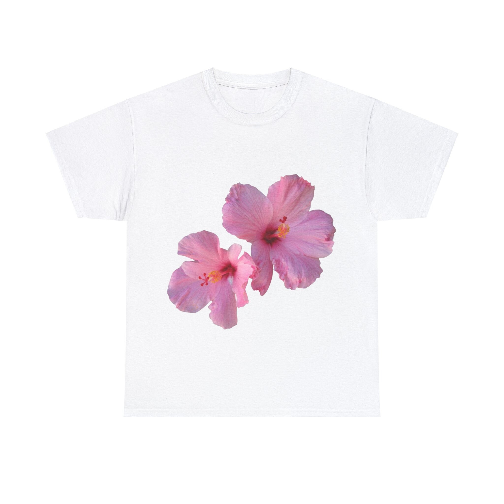 Unisex Black Hibiscus Tee main image 1