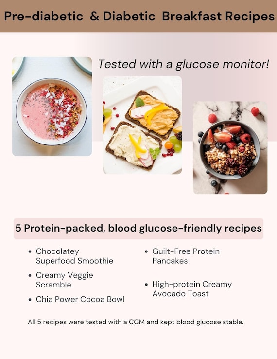 Diabetes-friendly Breakfast Recipes: Low Glycemic Meals (PDF