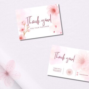 Thank you cards template