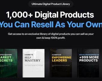 1000+ PLR Digital Products to Resell: eBooks, Faceless Videos & More