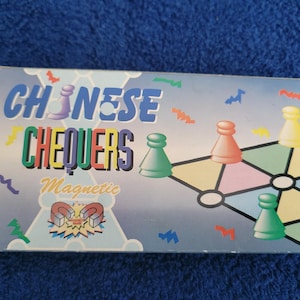Travel Chinese Checkers Game Magnetic Small - Vintage Pocket Magnetic Chinese Checkers