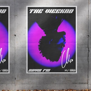THE WEEKND POSTER I printable + original digital design