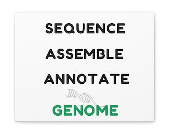 Lienzo del genoma. Bioinformática, Genómica, Genética, Biología, Biotecnología, Arte del ADN, Gen, Investigación, Graduación, Regalo de ADN
