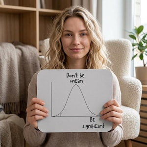 Be Significant Mouse Pad | Statistics Humor Desk Mat | Funny Data Science Gift for Statistician, Analyst, Math Lover